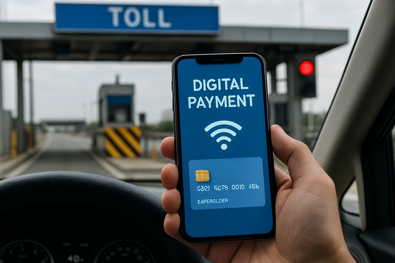 Digital payment for road tolls